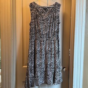 Black and white Talbots Woman 16W Dress